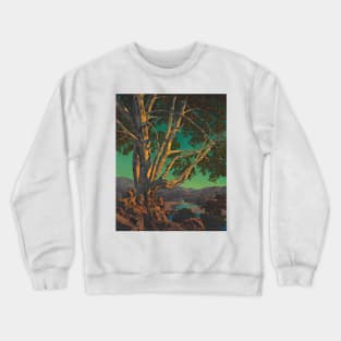 Maxfield Parrish Old White Birch Art Print 1937 American Painter Crewneck Sweatshirt